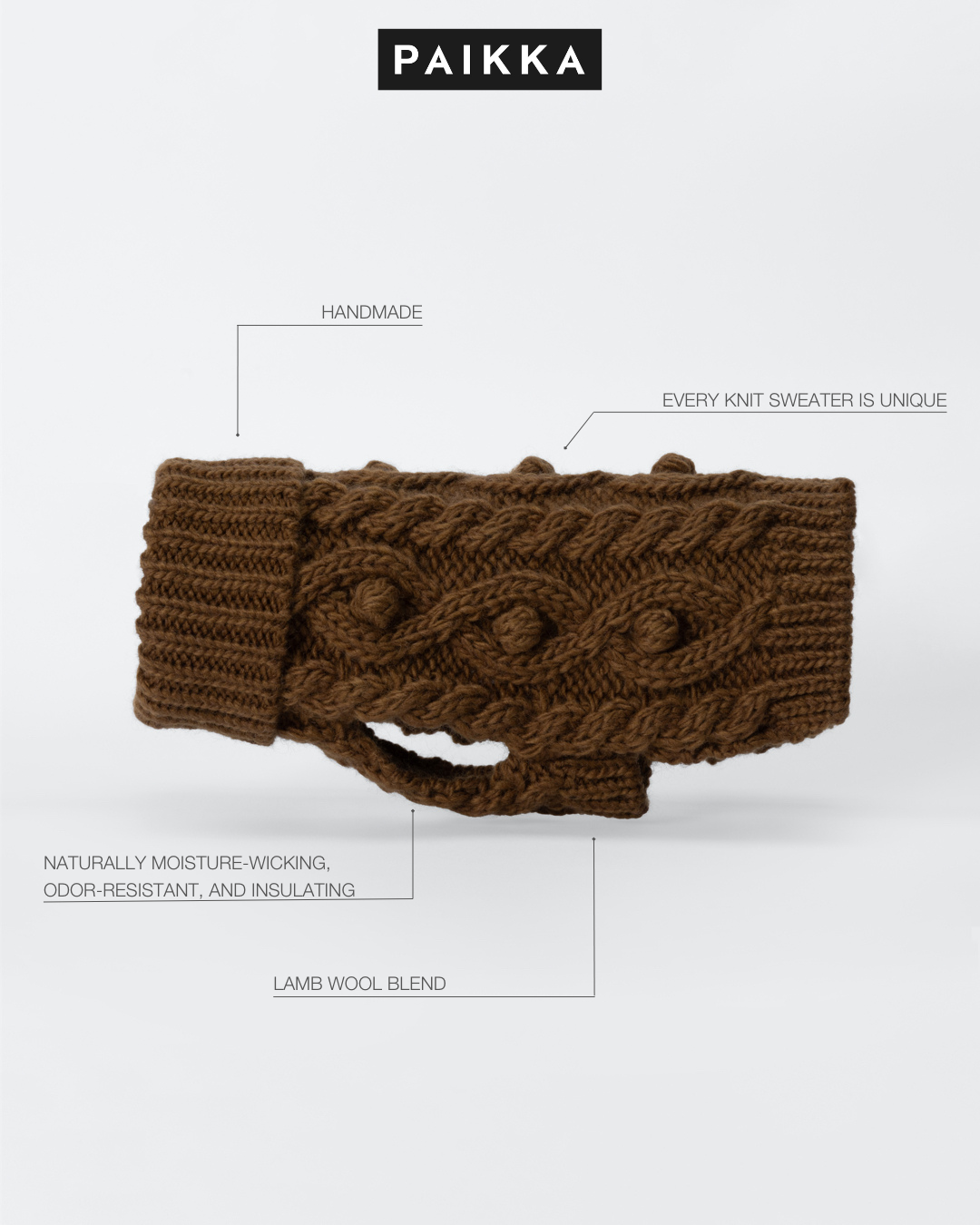 PAIKKA Handmade Knit Sweater camel